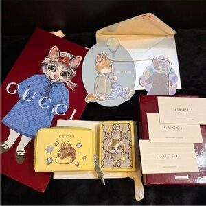 Gucci Yellow and Beige Playing Game Bag Set